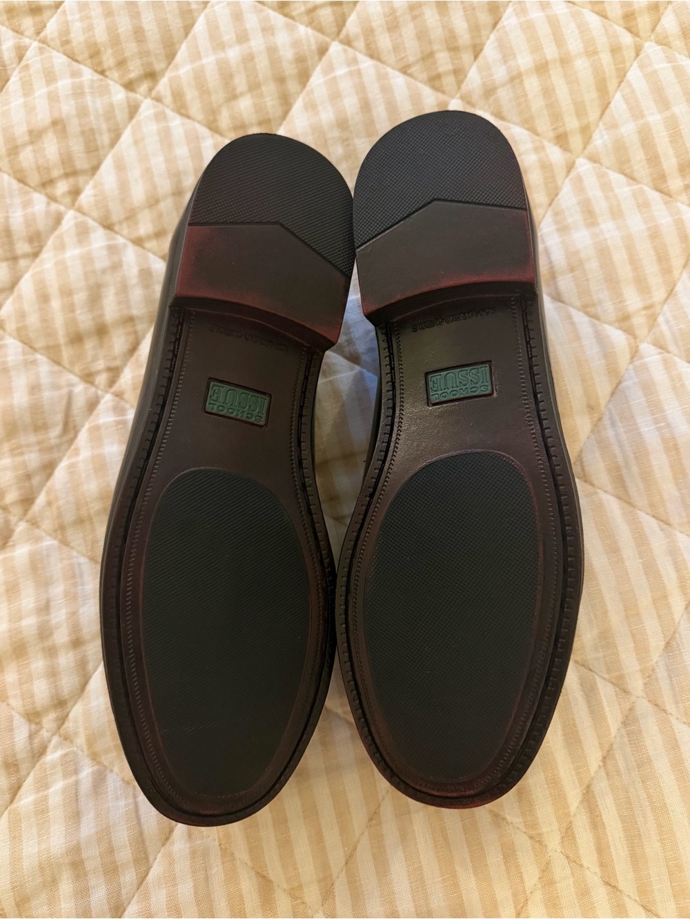 School Issue Women's Dark Brown Leather Penny Loafers - Picture 2 of 4